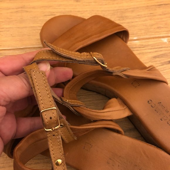 Sundance brown cognac  wedge cork sandals, 7.5 - Picture 12 of 12